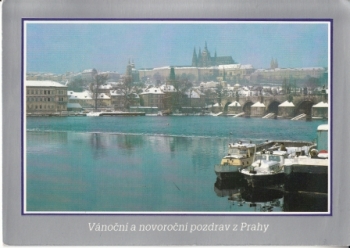 Vánoce a Nový rok 1990 95 004 CZ ● - Vánoční a novoroční pozdrav z Prahy